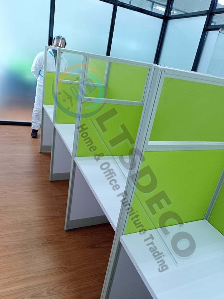 MODULAR TABLE WORKSTATION LINEAR CUBICLES OFFICE PARTITION, Furniture ...