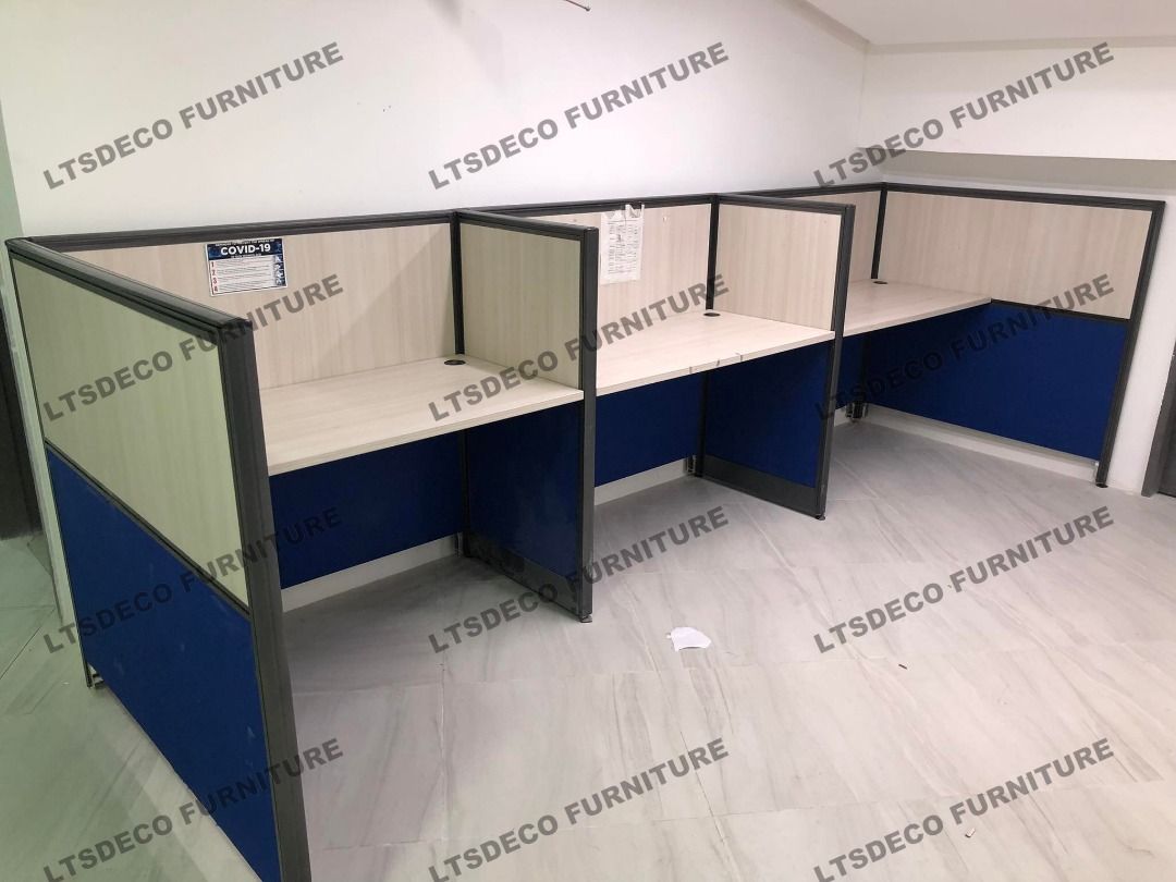 MODULAR TABLE WORKSTATION LINEAR CUBICLES OFFICE PARTITION, Furniture ...
