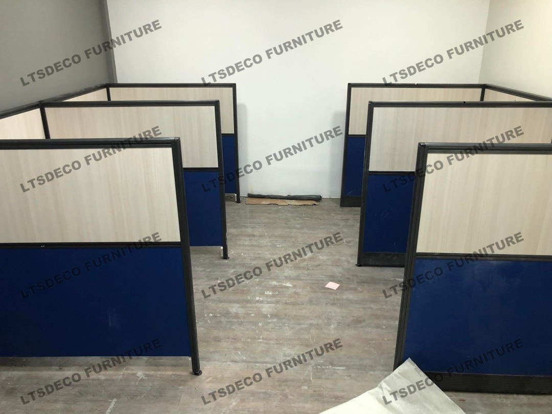 MODULAR TABLE WORKSTATION LINEAR CUBICLES OFFICE PARTITION, Furniture ...