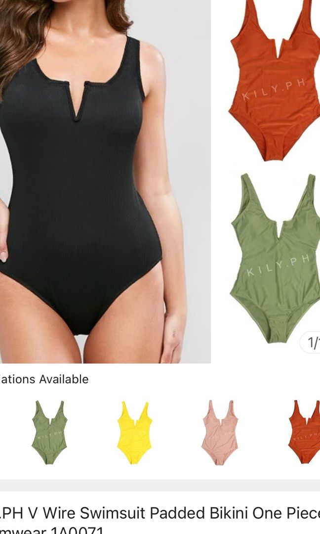 One Piece Rust Color (Category: Bikinis & Swimsuits) located in Antipolo. Submitted by userksn024 (Listing ID 1352551148, Image 2). Description: used once size medium padded.