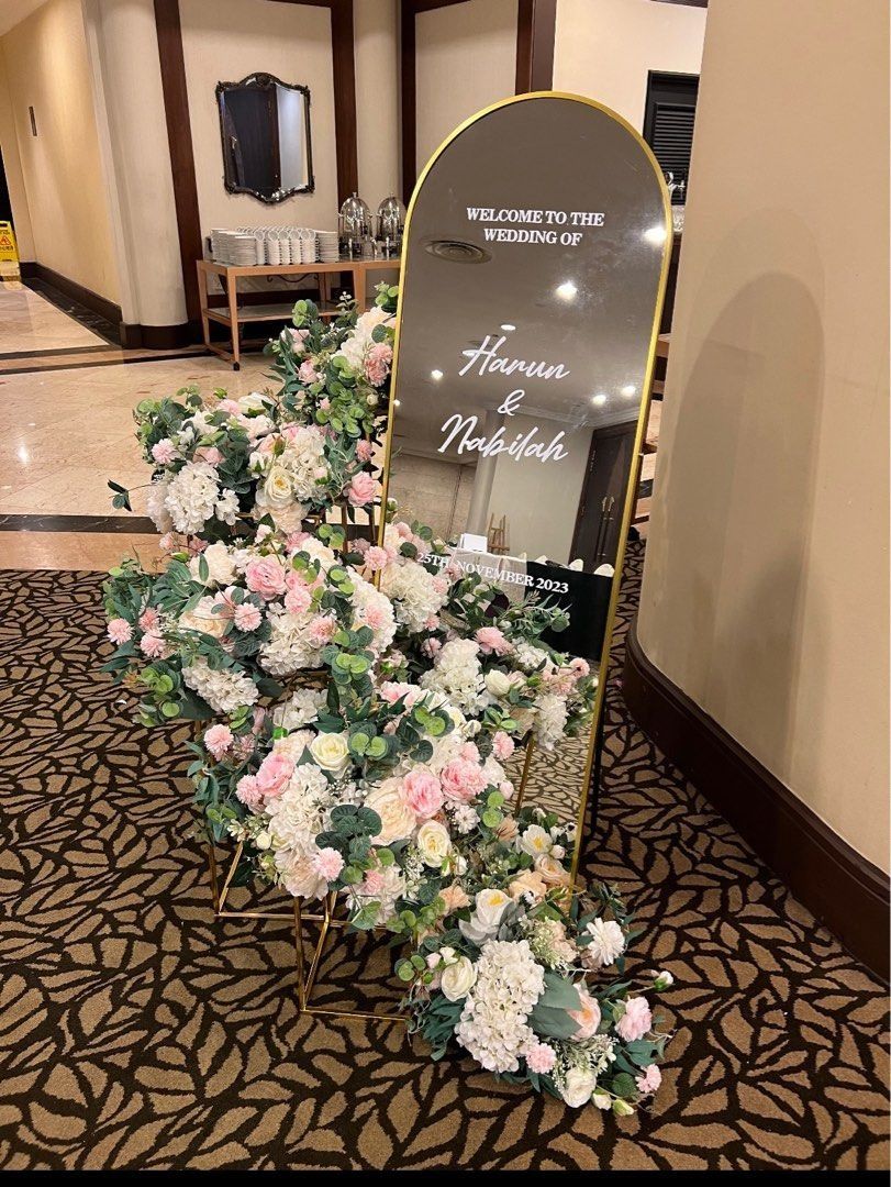 Photo Stands Photo Gallery Backdrop Stand for [Rent/Setup] Backdrop Curtain Floral Arch L Flowers Bride Groom Solemnisation Wedding Proposal Set Up Birthday Reception Table Deco Pleated stands (Category: Artificial Plants & Flowers) located in Singapore. Submitted by chocochoco44 (Listing ID 1352580607, Image 1). Description: 💜 items are available for rent only 💜 does not include set up 💜 rental period: 1 week 💜 kindly note that a deposit of 