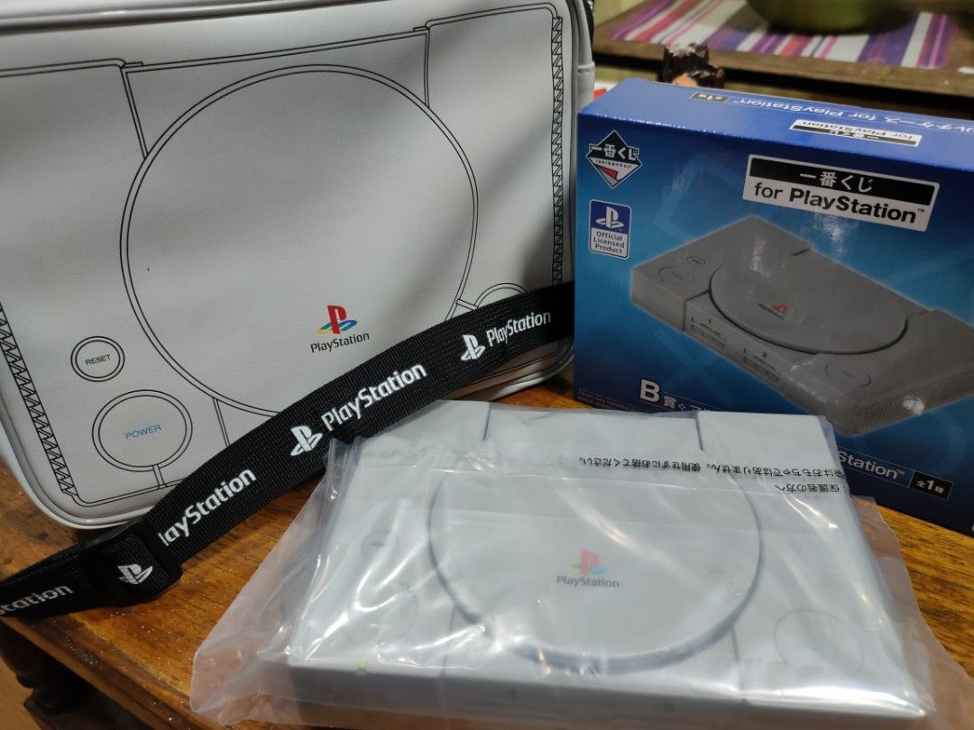 Playstation ichiban Kuji / Bag (Category: PlayStation) located in Manila. Submitted by kikim012 (Listing ID 1352559151, Image 1). Description: Playstation 1 ichiban kuji (Brand new/Sealed) Playstation 1 shoulder bag (new) Set 1,600 Location: cagayan de oro city Shipping: Lbc cod cop.