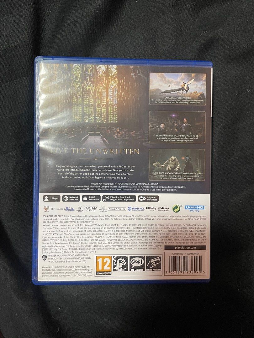 PS5 Hogwarts Legacy (Category: PlayStation) located in Manila. Submitted by tineejoy (Listing ID 1352580748, Image 2). Description: Open for sell/trade.
