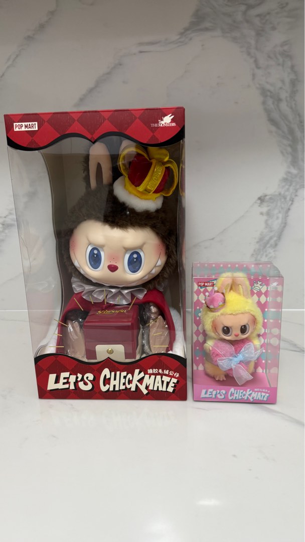 RESERVED Labubu Lets Checkmate King And Queen Bundle Hobbies Toys Reserved Labubu Lets Checkmate 1739364915 19437e21 
