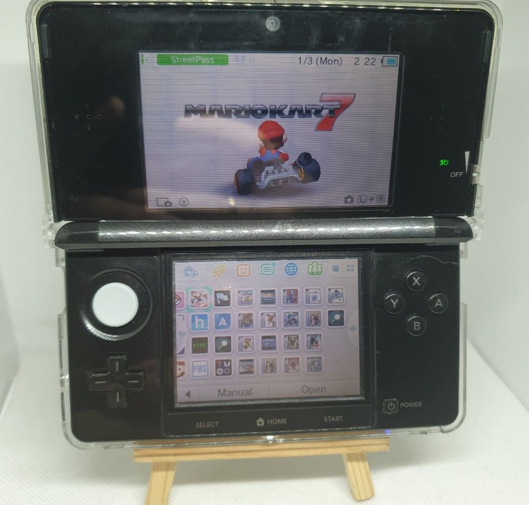 Selling Jet Black Nintendo 3ds Videogame Console (Category: Nintendo) located in Quezon City. Submitted by itemsforadoption (Listing ID 1352637370, Image 1). Description: Rfs: Its 2025! Happy New Year! Hoping you have a good year ahead of you! If you have questions feel free to send a message. Though I'll most likely be able to reply from 10am to 8pm. Please be patient and understanding. Decluttering games and items that I've picked up or for fri