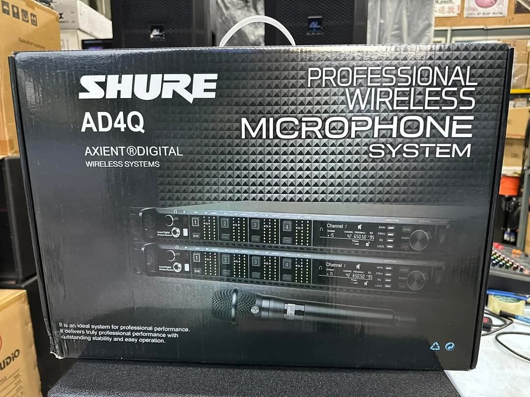 Shure AD4Q Wireless Microphone System, Audio, Microphones on Carousell