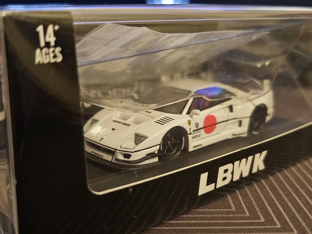 Star Model LBWK Ferrari F40 White with Opening Engine Cover, Hobbies ...