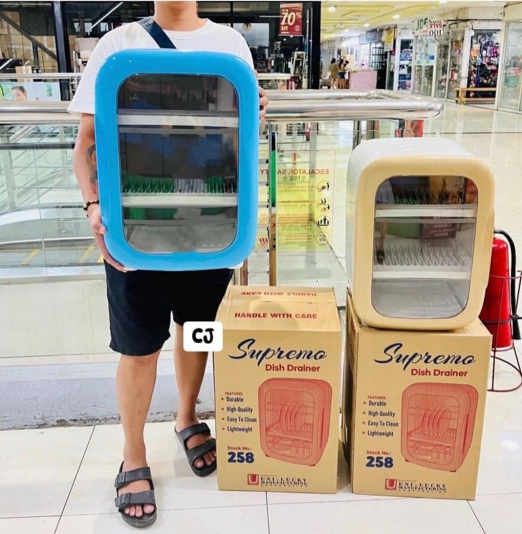 Supremo Dish Cabinet Dish Drainer (Category: Food Organization & Storage) located in Manila. Submitted by onlineshoppersph (Listing ID 1352623400, Image 1). Description: DISCOUNT FOR BULK/WHOLESALE ORDERS‼️ ✅100% Brand New ✅Good Quality Cash On Deliver - Metro Manila - Delivery Fee/Handling Fee shouldered by BUYERS - DF/HF depends on BUYERS Location Thank You.