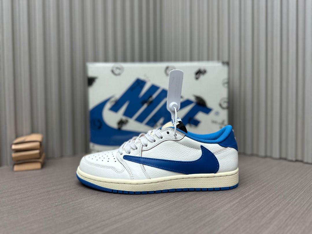 Travis Scott x Jordan Air Jordan 1 Low OG 白藍色貨號：DM7866-104