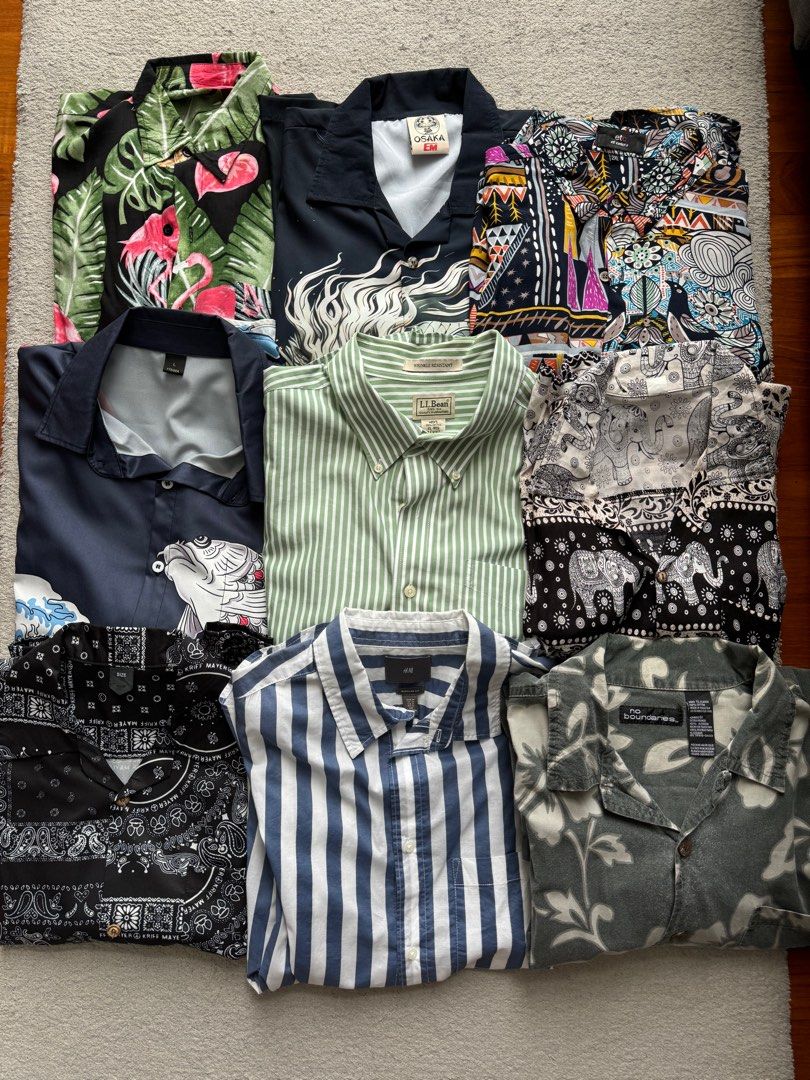 ASSORTED BUTTON UPS (Category: Tshirts & Polo Shirts) located in Singapore. Submitted by w4zgud (Listing ID 1352770401, Image 1). Description: 1 for $15 each 3 for $8 each 9 for $50 Sizes in each individual pic, mostly fits M-XL * Tracked mailing only: +$2.50 * Open to bundle deals if you buy more than 1 piece from my listings. * Pm for more info about each piece :).