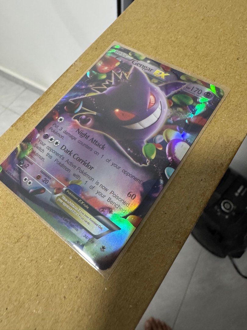 Basic Gengar Ex pokemon card Evolutions, Hobbies & Toys, Memorabilia ...