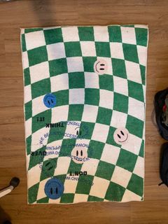 Checkered Carpet with Graphic