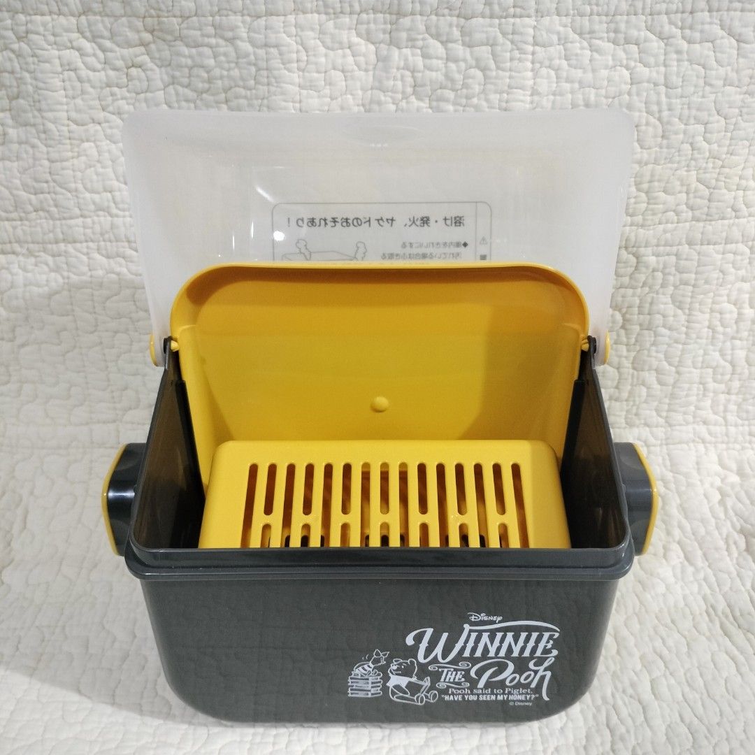 COMBI WINNIE THE POOH MICROWAVEABLE STERILIZER / BOTTLE STORAGE BOX (Category: Breastfeeding & Bottle Feeding) located in Imus. Submitted by viaysthriftshop (Listing ID 1352795157, Image 3). Description: ▪️From Japan Thrift Box ▪️Like new condition MOP ▪️GCASH ▪️COD Sh0pee MOD ▪️Sh0pee Check out ▪️regular J&T ▪️Location - Imus, Cavite com3-50.