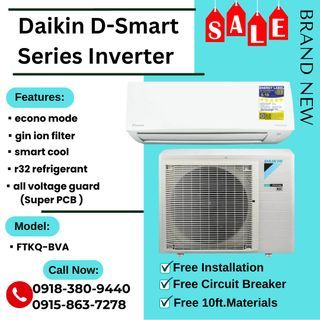DAIKIN D-SMART SERIES INVERTER SPLIT TYPE AIRCON