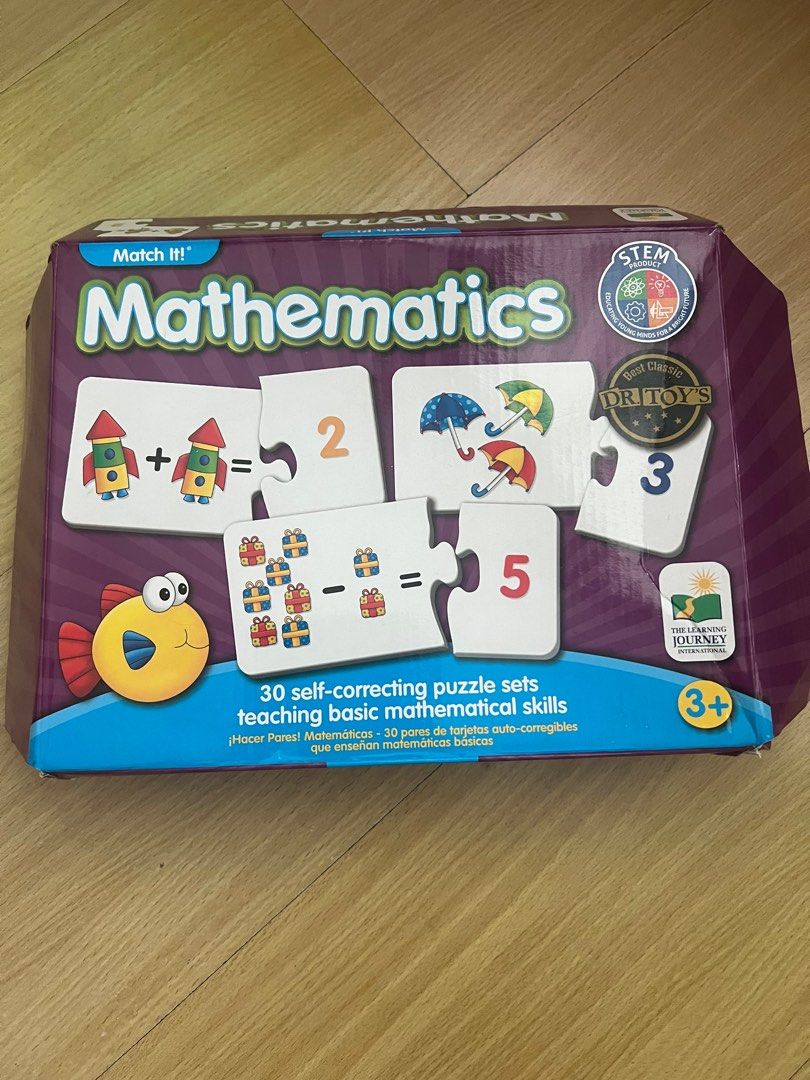 Educational Math Puzzles (Category: Board Games & Puzzles) located in Quezon City. Submitted by _hellopanda (Listing ID 1352718410, Image 1). Description: Good quality puzzles Shipping from Meralco Ave Paaig.