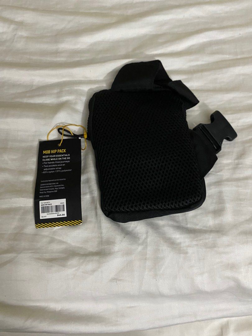 Fly Society Hip Pack (Category: Backpacks) located in Manila. Submitted by jeru_313 (Listing ID 1352755854, Image 2). Description: Fly Society Hip Pack Two Pockets and an Adjustable Strap Brand New Mode of payment: GCash, Maya, or BPI.