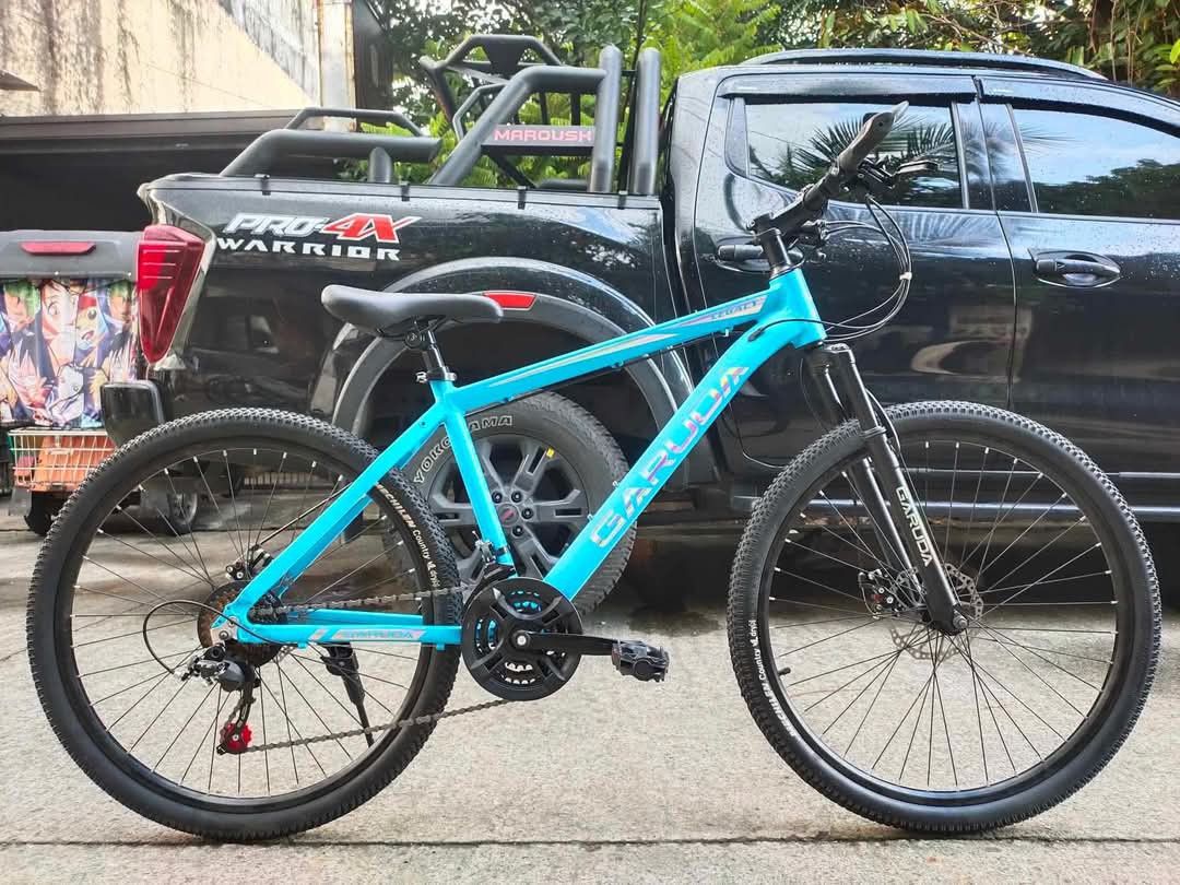 GARUDA LEGACY 3X8 ALLOY MTB 26ER (Category: Bicycles) located in Pasig City. Submitted by gemma_00 (Listing ID 1352870825, Image 1). Description: RESTOCKED‼️BUDGET MTB ALLOY 26ER MAGANDA NA QUALITY PA 😱👌 👉GARUDA LEGACY 3X8 ALLOY MTB 26ER ✅FREE ASSEMBLE 💥SALE PRICE▪️5,500 👌 AVAILABLE COLOR 🚲Dark blue 🚲Lightblue 🚲Gray 🚲Red SPECS: 👇👇👇 ▪️TIRE SIZE: 26ER ▪️Alloy Frame ▪️Reflectorize print ▪️Internal cabling ▪️Alloy Reflectorize rim ▪️Alloy