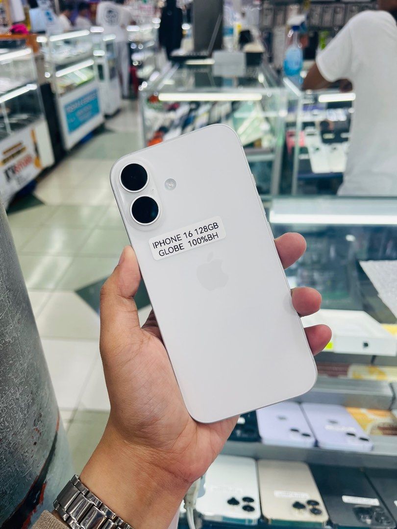Iphone 16 128GB GLOBELOCKED 100bh no issues (Category: iPhone 16 Series) located in San Juan City. Submitted by najihahtelecomshop2018 (Listing ID 1352701930, Image 1). Description: FOR SALE | TRADE / SWAP (RFS: Buy and Sell) QUICK SPECS iPhone 16 128GB ( other GB are also available) 100% Battery Health Unli Free 3U Tools GLOBELOCKED No hidden Issues No history of Repair No icloud Issues Reset Anytime | Unli Reset Test to sawa 101% Smooth 100% Or