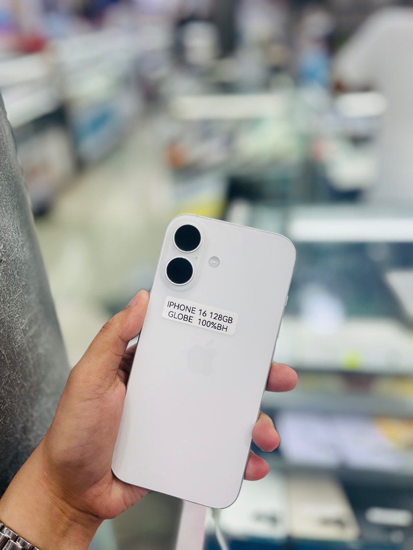 Iphone 16 128GB GLOBELOCKED 100bh no issues (Category: iPhone 16 Series) located in San Juan City. Submitted by najihahtelecomshop2018 (Listing ID 1352701930, Image 3). Description: FOR SALE | TRADE / SWAP (RFS: Buy and Sell) QUICK SPECS iPhone 16 128GB ( other GB are also available) 100% Battery Health Unli Free 3U Tools GLOBELOCKED No hidden Issues No history of Repair No icloud Issues Reset Anytime | Unli Reset Test to sawa 101% Smooth 100% Or