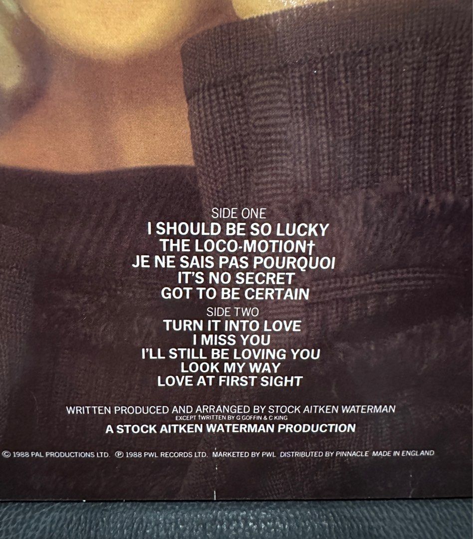 Kylie Minogue vinyl record plaka (Category: Vinyls) located in Rizal. Submitted by sal.bear (Listing ID 1352728007, Image 3). Description: Old press. Vinyl needs a bit of cleaning. I played this once since acquisition. Rfs: I’m letting go of my least favorite records. No haggling please. Haggling message will be ignored. Buyer pays for the shipping/ delivery. .