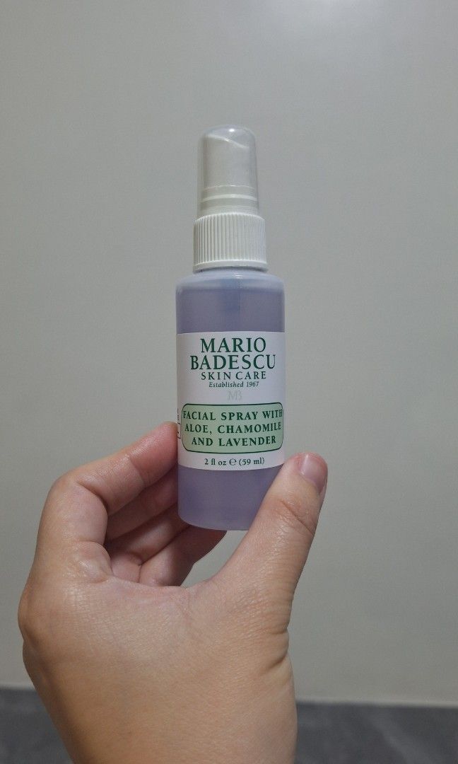 Mario Badescu Facial Spray 59ml (Category: Face Care) located in Manila. Submitted by decluttering.princess (Listing ID 1352810482, Image 3). Description: original 59ml see photos.