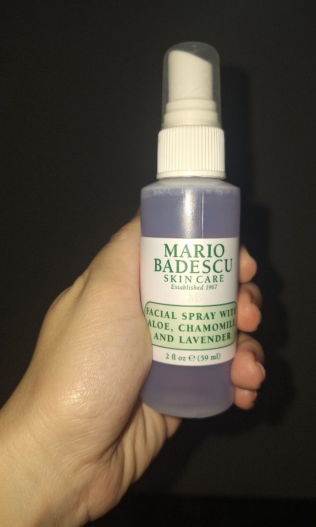Mario Badescu Facial Spray 59ml (Category: Face Care) located in Manila. Submitted by decluttering.princess (Listing ID 1352810482, Image 1). Description: original 59ml see photos.