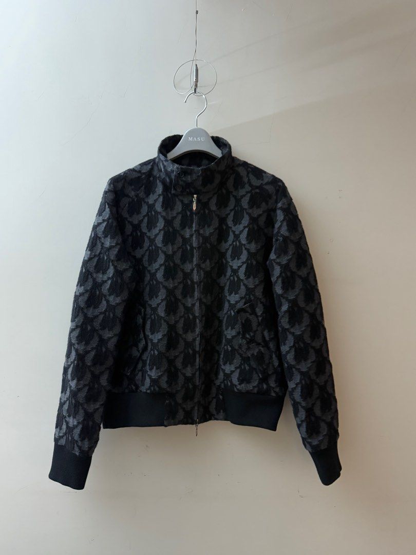 喜ばれる誕生日プレゼント MASU AW24 BAT JACQUARD DRIZZLER JACKET, 他的時尚, 外套、夾克 ジャケット・アウター