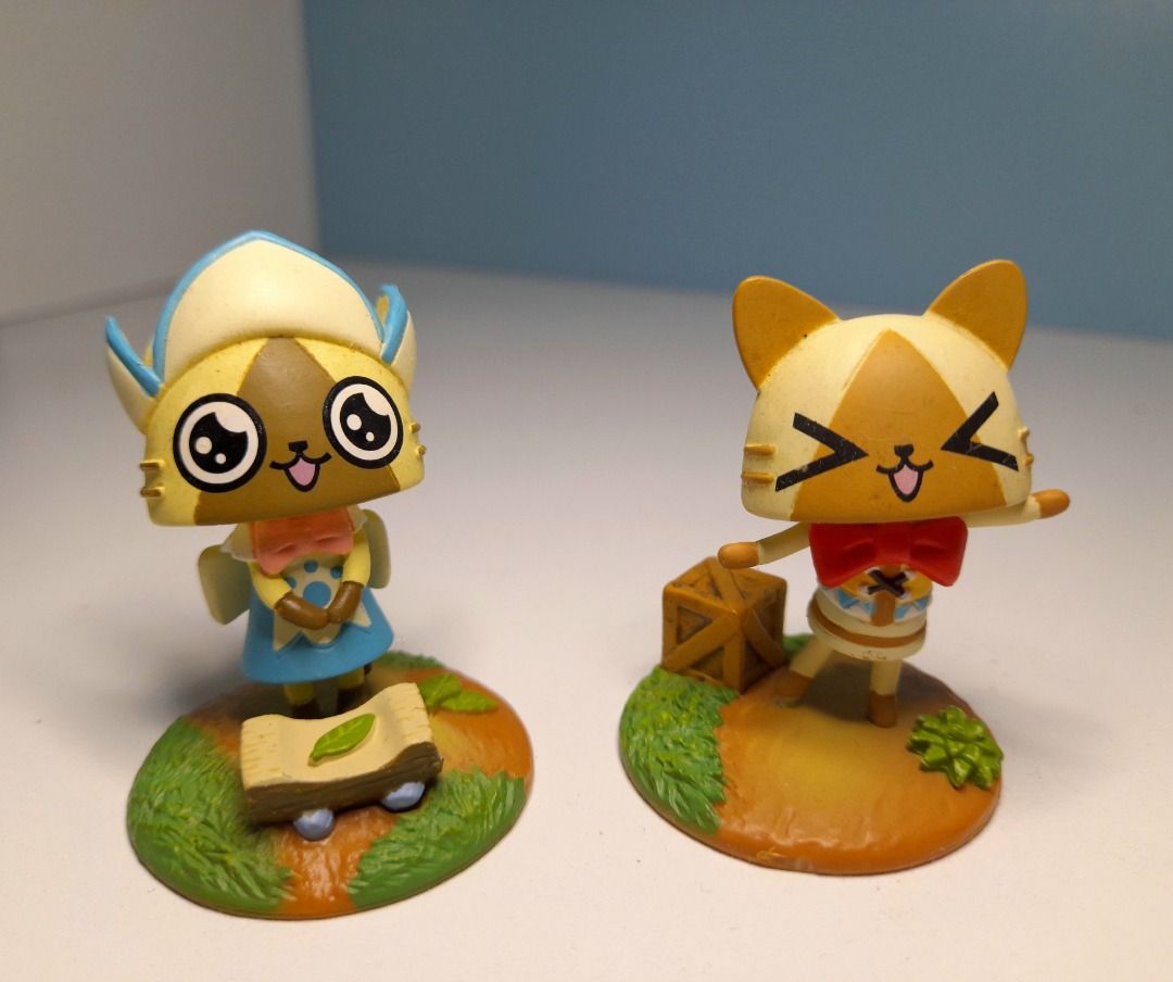 Monster hunter diaries figures (Category: Figurines & Statues) located in Cainta. Submitted by jjsp_monsterhunting (Listing ID 1352787324, Image 1). Description: Monster hunter diaries airu village residents Approx 2.5 inches 250 each Can ship anywhere lalamove jnt.