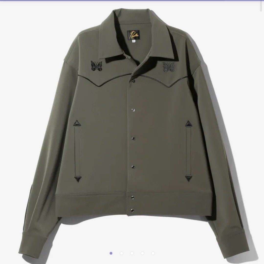 NEEDLES PIPING COWBOY JAC - DOUBLE CLOTH - OLIVE, 她的時尚