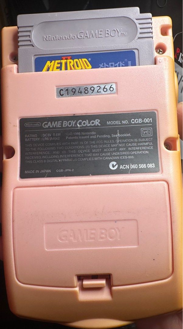 Nintendo Gameboy Color Hello Kitty edition (Category: Nintendo) located in Paranaque City. Submitted by quickwittedx (Listing ID 1352752727, Image 2). Description: Nintendo Gameboy Color Hello Kitty All original, not mod. All in good working condition. Console only. Discoloration faded due to age. No warranty. Additional 200php for LBC shipping only. Payment is through BPI or Gcash..