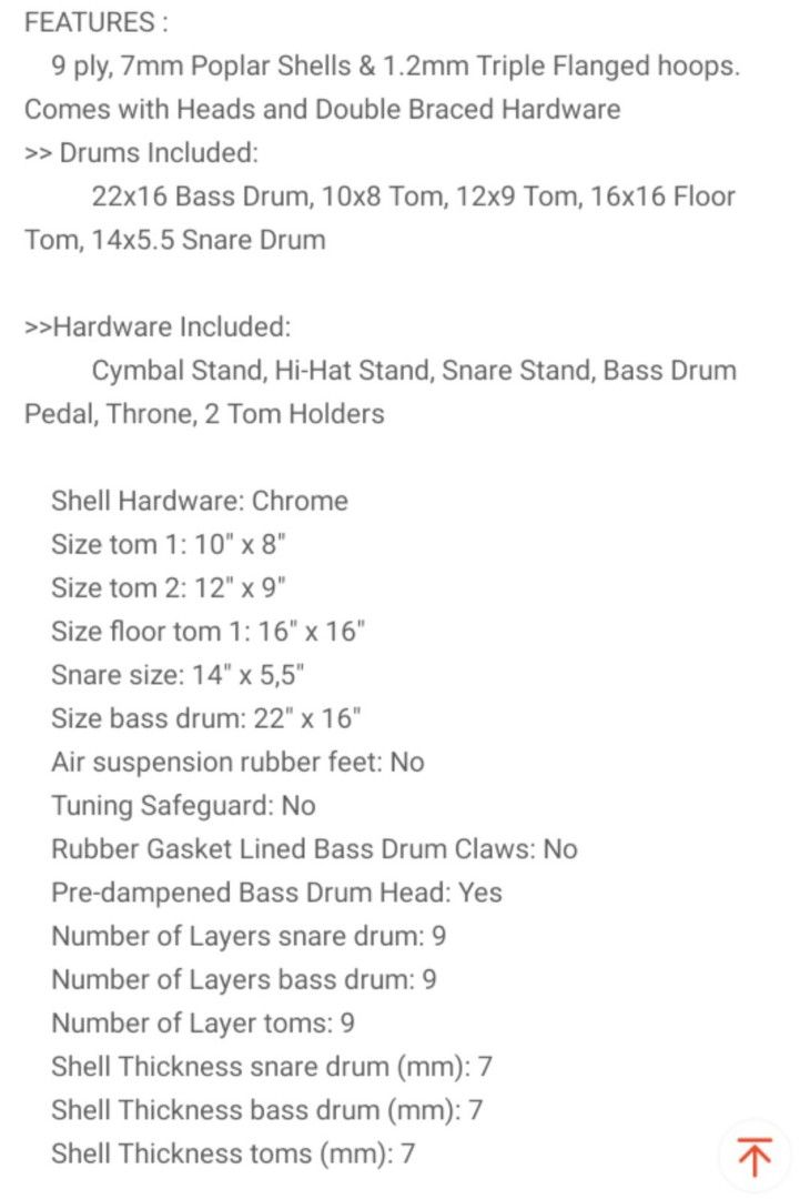 Pearl Roadshow drum set (Category: Musical Instruments) located in Quezon City. Submitted by mike10sitaldas (Listing ID 1352767653, Image 2). Description: Pearl Roadshow Drum set 30,500 Php All brand new! Pm for inquires.