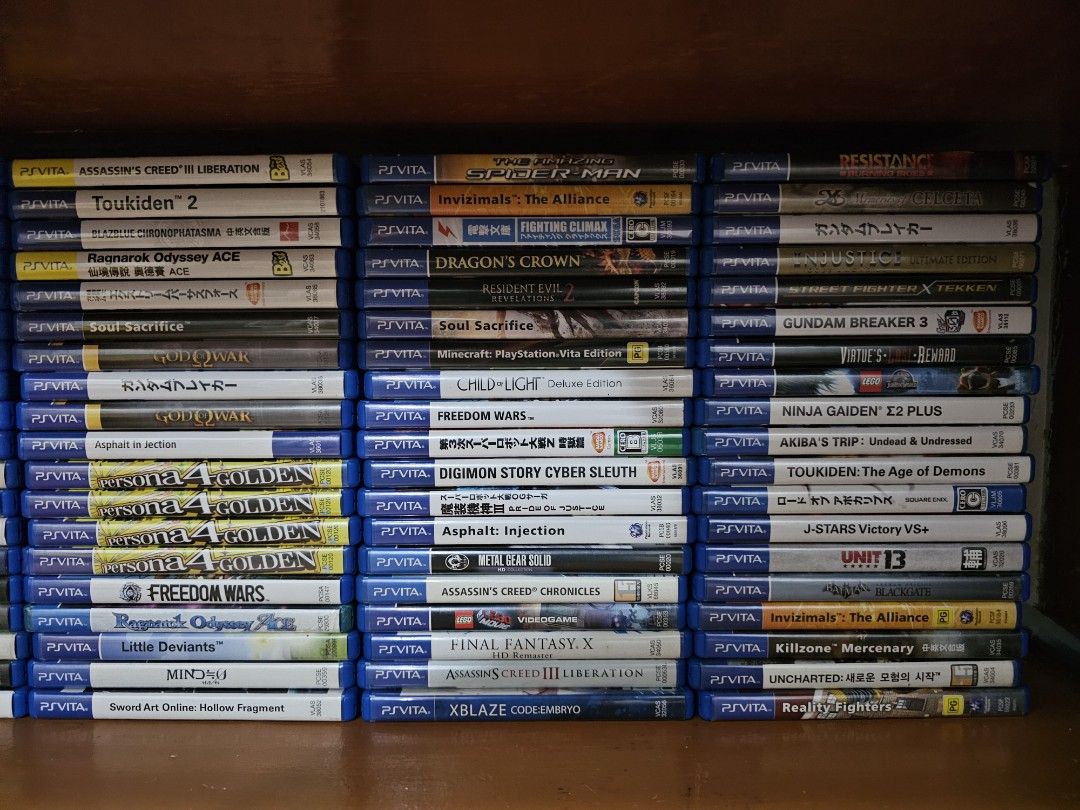 PS Vita Games (Category: PlayStation) located in Paranaque City. Submitted by john020497 (Listing ID 1352767056, Image 2). Description: - Price range from 500-3k. Bacoor, Cavite. Delivery via Lalamove/Grab/LBC..