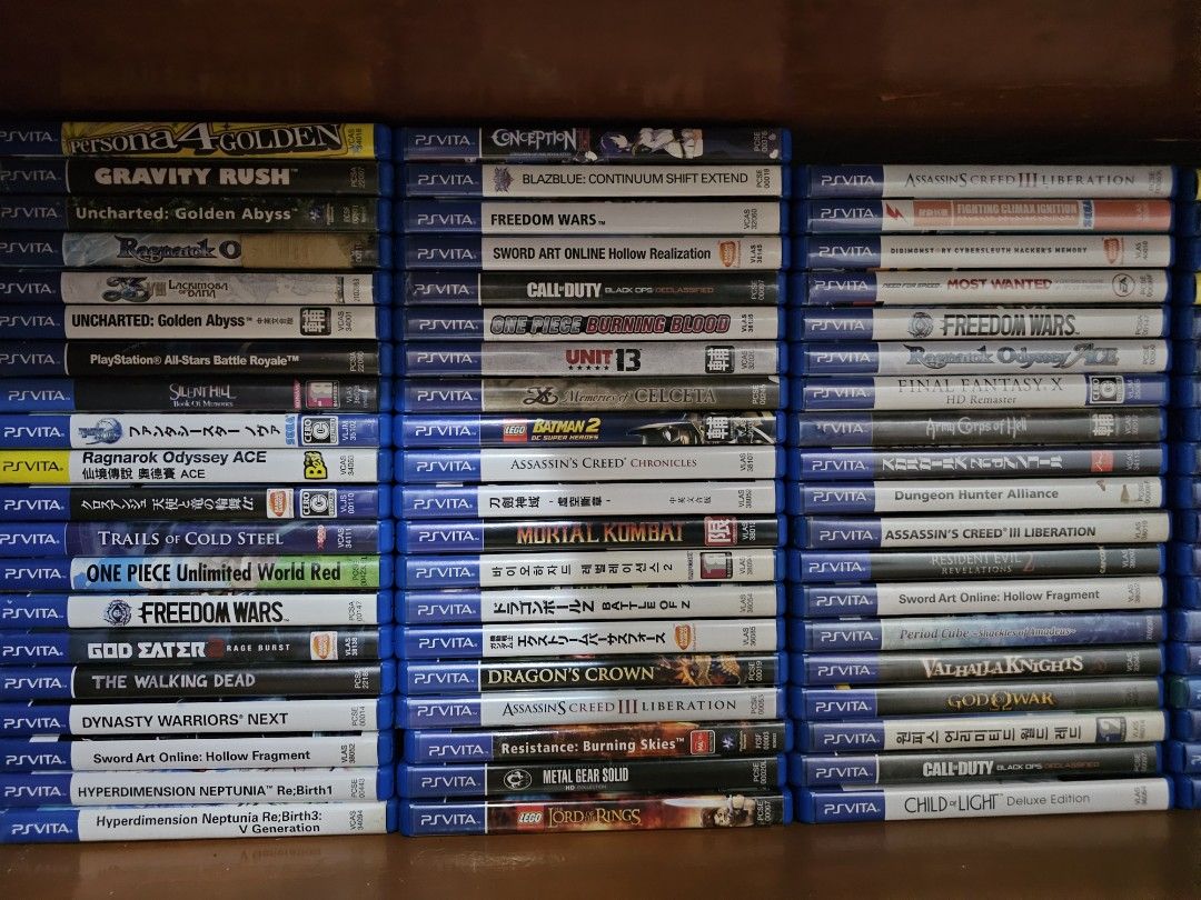 PS Vita Games (Category: PlayStation) located in Paranaque City. Submitted by john020497 (Listing ID 1352767056, Image 1). Description: - Price range from 500-3k. Bacoor, Cavite. Delivery via Lalamove/Grab/LBC..