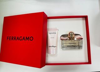Salvatore Ferragamo Signorina 原價七百幾 Women Gift Set 香水套裝 全新香水禮盒 body lotion 情人節禮物 生日禮物 禮盒 名牌香水64216186749441110