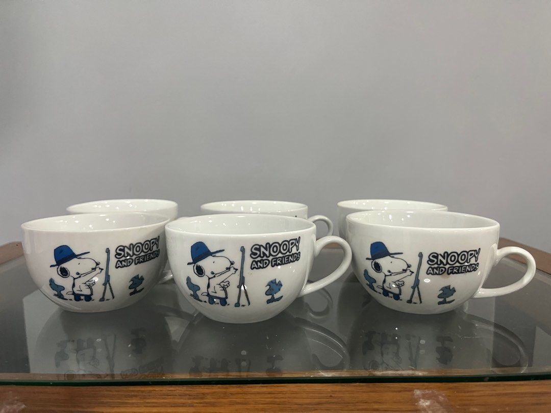 Vintage Snoopy and Friends Cup (Category: Coffee & Tea Tableware) located in Mandaluyong City. Submitted by vlc212 (Listing ID 1352786784, Image 1). Description: Vintage Snoopy & Friends cups :) 1980s :) 6 pcs. In the set. .
