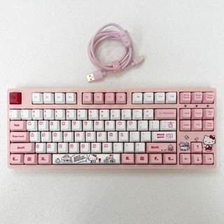 9成新 限量版 Hello Kitty 粉軸機械鍵盤 87鍵簡約版 支援 Windows / Linus / Mac Os64168215428354110