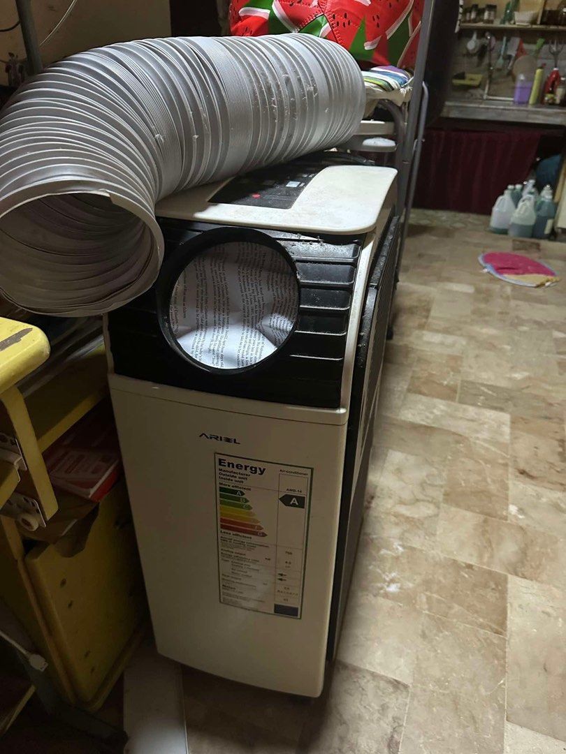 Ariel Portable Aircon (Category: Other Home Appliances) located in San Pablo. Submitted by inimitablevampire (Listing ID 1353004056, Image 2). Description: Ariel Portable Aircon AMB12 1.5 HP Fixed once but still working. Not used anymore, nakatambak lang. For pickup only in San Pablo City area. Price is negotiable. .