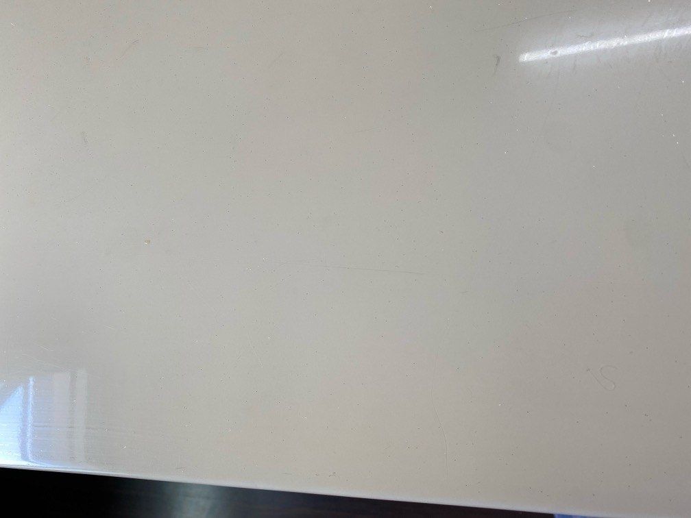 Dining Table (Category: Tables & Sets) located in Singapore. Submitted by saroja2024 (Listing ID 1352916943, Image 2). Description: 1.6mtr x 0.895 mtr Beautifull dining table with marble top and center peice. small shining dots on the top. no dismantling required (remove the marble top from center piece without any tools) Self collection at Jurong West St 64.