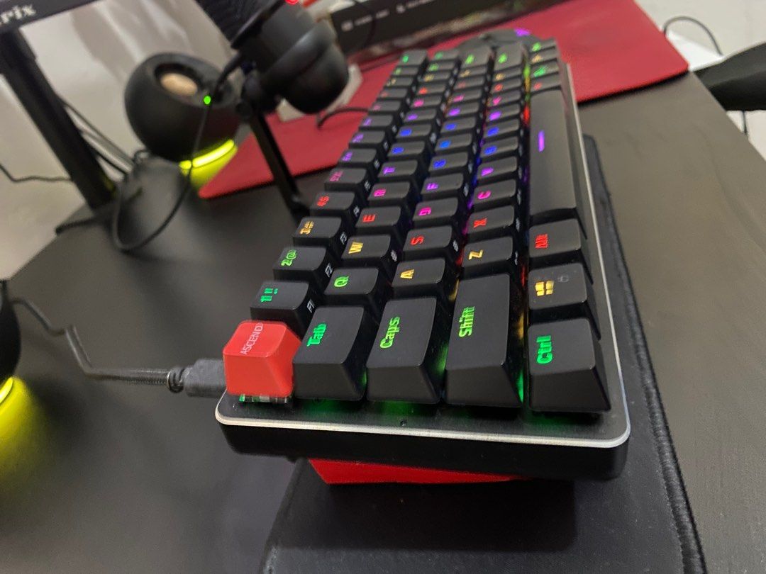 Glorious GMMK Compact 61 keys (Category: Computer Keyboard) located in Cavite. Submitted by mavi.gif (Listing ID 1352976670, Image 3). Description: Gmmk 60% Modded -Foam -Tape -Lubed stabs -Equipped with 45pcs Akko V3 Creamy Black Pro Switches mixed with Gateron Browns Complete with usb type c cable and box. 99% smooth No issues Nego!!!.