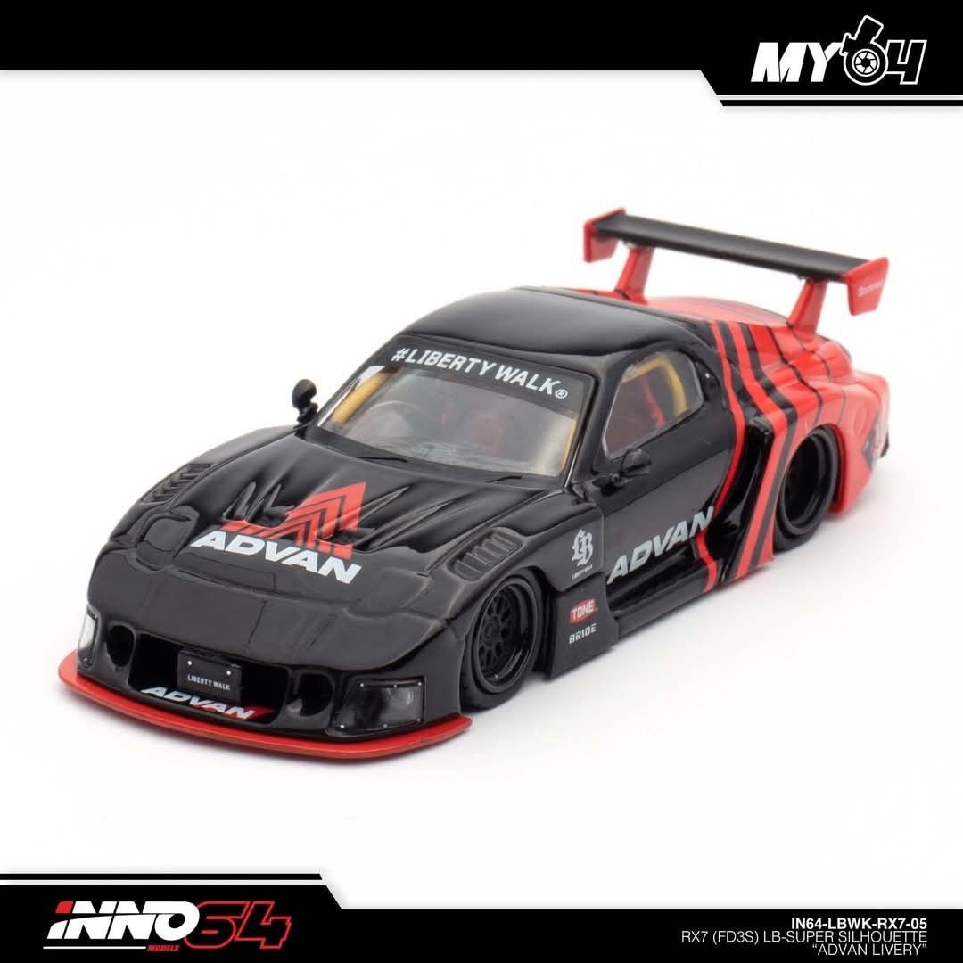 Inno64 LBWK RX7 Advan, Hobbies & Toys, Toys & Games on Carousell