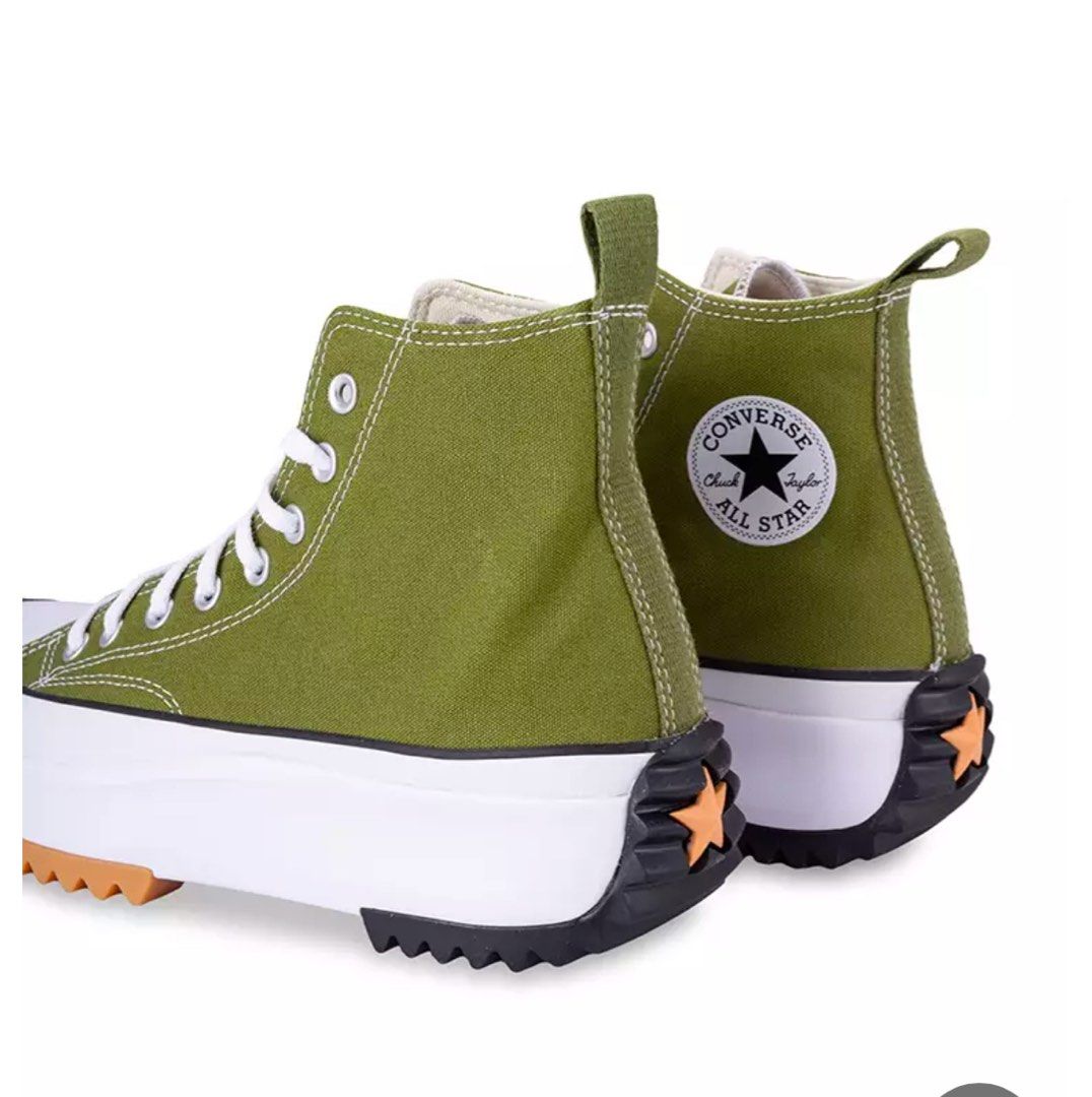 Khaki Converse Run Star Hike (Category: Sneakers) located in Guagua. Submitted by byemystufff (Listing ID 1352892376, Image 2). Description: No flaws/signs of use No box From zalora Size 37, 23 cm.