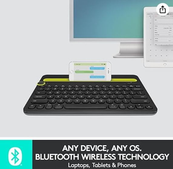 Logitech Bluetooth Multi-Device Keyboard K480 - Switch typing between your computer, phone, and tablet (Category: Computer Keyboard) located in Marikina City. Submitted by skowshop (Listing ID 1352900986, Image 3). Description: About this item Type on Any Device: A new type of wireless computer keyboard for your desk that also works with your tablet and smartphone; connect with any Bluetooth-enabled device with external keyboard support. Wireless
