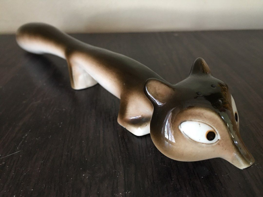 Old Ceramic Squirrel Salt/Pepper Shaker (Category: Spice & Seasoning) located in Tarlac. Submitted by greatfindstrlc (Listing ID 1352882323, Image 1). Description: Japan ceramic kitchen/table tool or for display. About 24.5 cm or close to 10 inches long..