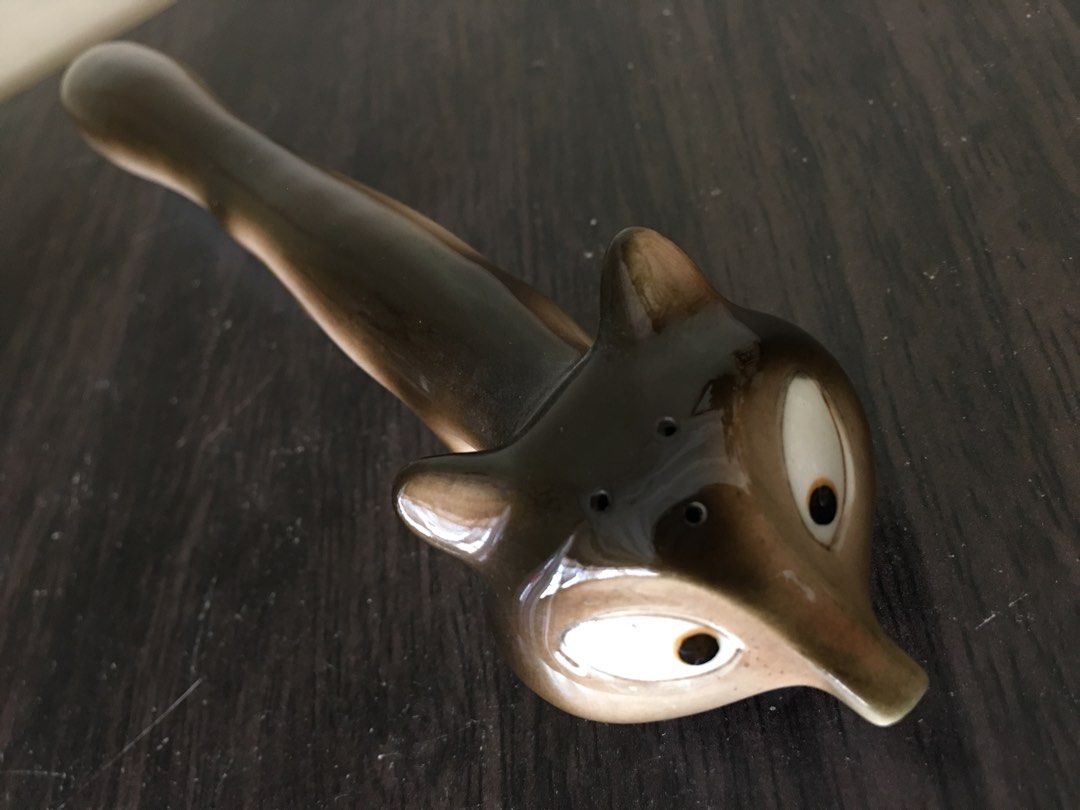 Old Ceramic Squirrel Salt/Pepper Shaker (Category: Spice & Seasoning) located in Tarlac. Submitted by greatfindstrlc (Listing ID 1352882323, Image 3). Description: Japan ceramic kitchen/table tool or for display. About 24.5 cm or close to 10 inches long..