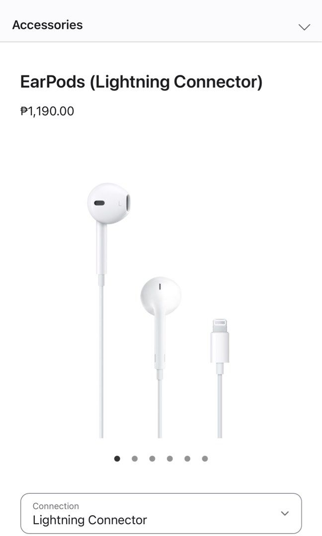 Original Apple Earpods Lightning Connector (Category: Headphones & Headsets) located in Cavite. Submitted by kitanawins (Listing ID 1352962404, Image 1). Description: For Sure Buyers only Actual Photos Posted Same Day delivery via Lalamove or Grab around Metro Manila and Calabarzon area, and any Available Couriers Nationwide. For Sure Buyers only Unlike traditional, circular earbuds, the design of the EarPods is defined by the geometry of the ear