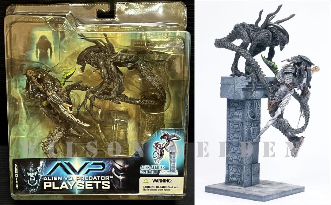 ORIGINAL McFARLANE ALIEN VS PREDATOR (AVP) PLAYSET SERIES 2 COMPLETE ...