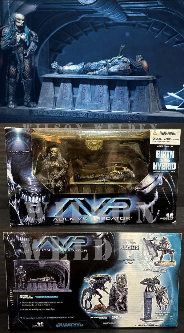 ORIGINAL McFARLANE ALIEN VS PREDATOR (AVP) PLAYSET SERIES 2 COMPLETE ...