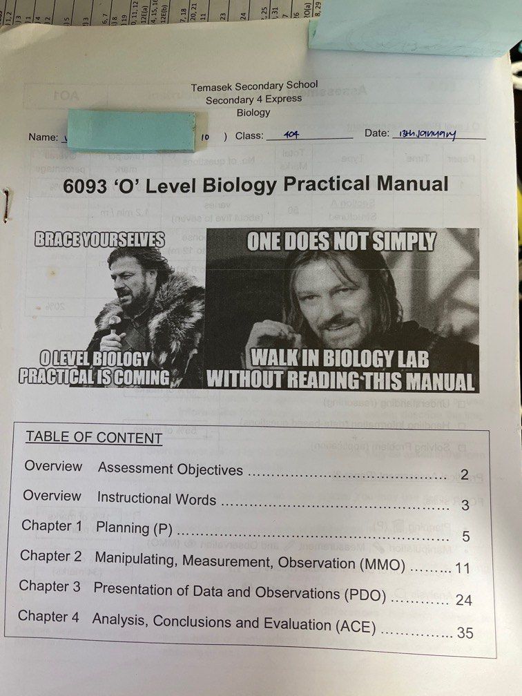 Practical notes for Bio (Category: Assessment Books) located in Singapore. Submitted by elaineeee1 (Listing ID 1352912967, Image 1). Description: .