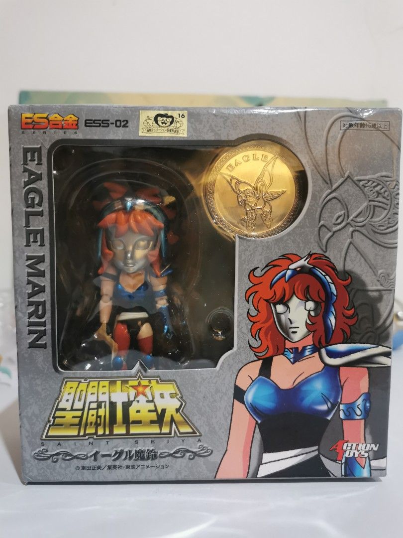 Saint Seiya Silver Eagle Marin (Category: Figurines & Statues) located in Baguio. Submitted by cjshunts (Listing ID 1352953897, Image 1). Description: Action Toys ES Gokin Series ESS-02 Saint Seiya Silver Eagle Marin Action Figure New and sealed Medyo naipit lang box. Baguio city location. Payment before drop/ship 1,200+shipping fee.