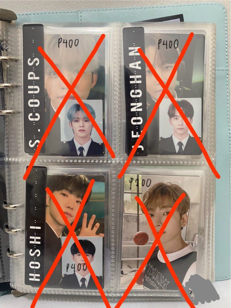 Seventeen Photocards (Category: K-Wave Merchandise) located in Mandaluyong City. Submitted by jaykehee (Listing ID 1352222733, Image 3). Description: Please check photo for the price / DOUBLE CHECK if SOLD AS SET! Send a screenshot of the set/pc you want to claim..